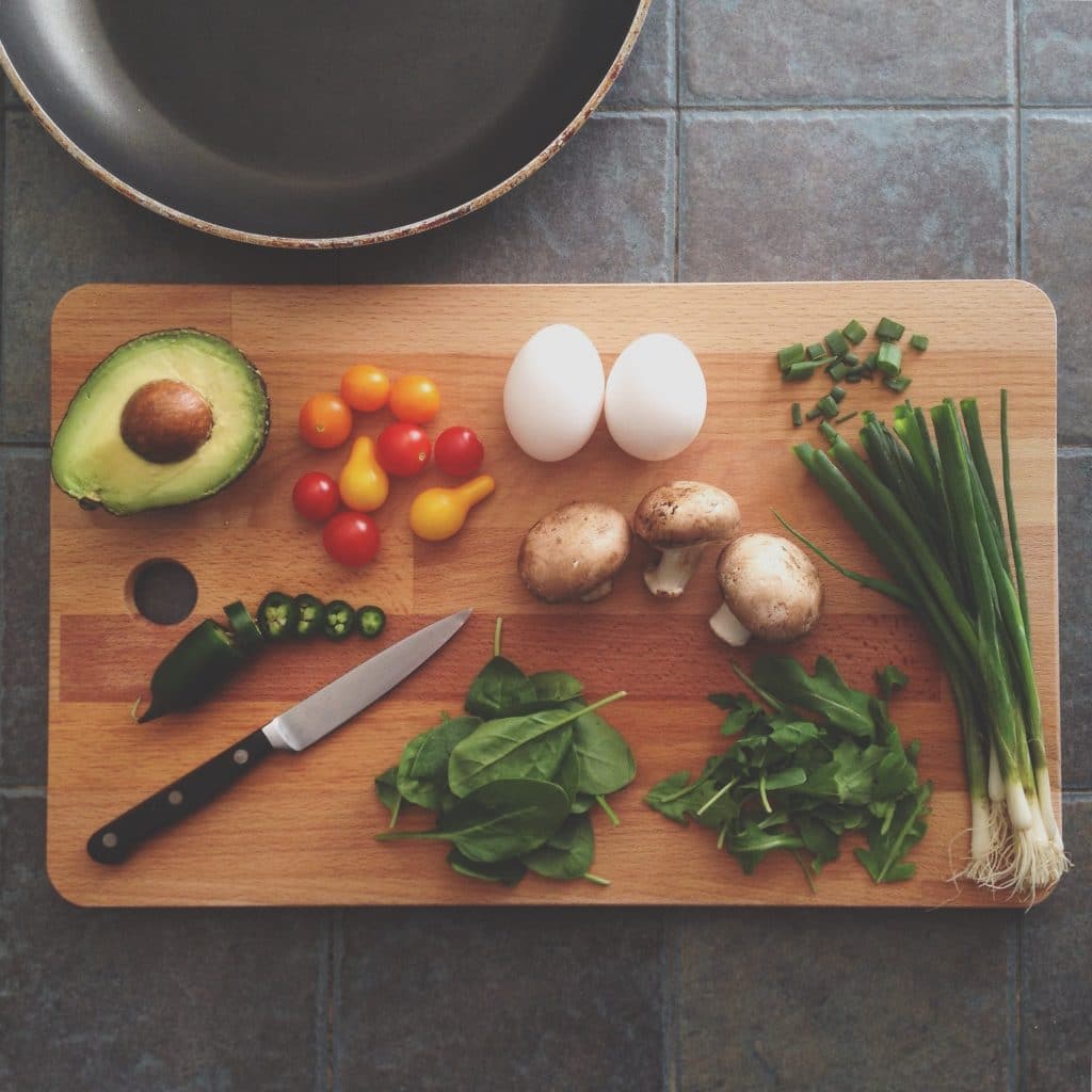 A variety of food on a table

Description automatically generated